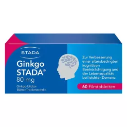 GINKGO STADA 80 mg filmovertrukne tabletter, 60 stk