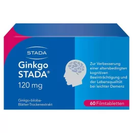 GINKGO STADA 120 mg filmovertrukne tabletter, 60 stk