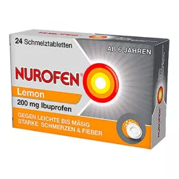 NUROFEN 200 mg Citronsmeltelige tabletter, 24 stk