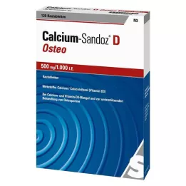 CALCIUM SANDOZ D Osteo 500 mg/1.000 IE tyggetabletter, 120 stk