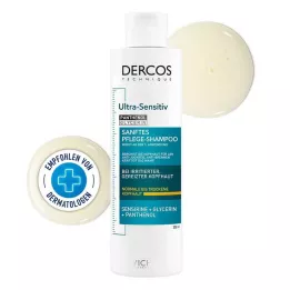 VICHY DERCOS ultrafølsom shampoo tør hovedbund, 200 ml