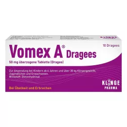 VOMEX A Dragees 50 mg overtrukne tabletter, 10 stk