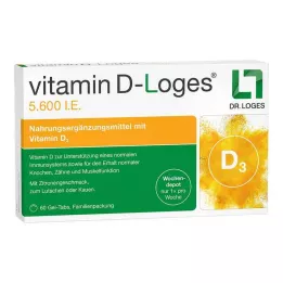 VITAMIN D-LOGES 5.600 IE ugentlig depot tyggetabletter familiepakke, 60 stk
