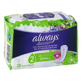 ALWAYS diskret inkontinensindlæg lille, 20 stk