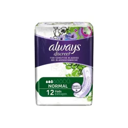 ALWAYS diskret inkontinensindlæg normal, 12 stk