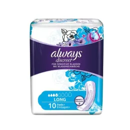ALWAYS diskret inkontinensindlæg lang, 10 stk