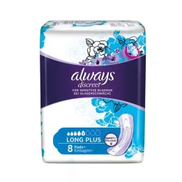 ALWAYS diskret inkontinensindlæg lang plus, 8 stk