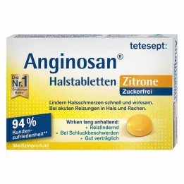 TETESEPT Anginosan halspastiller sukkerfri citron, 20 stk