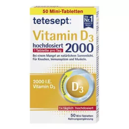 TETESEPT Vitamin D3 2.000 filmovertrukne tabletter, 50 stk