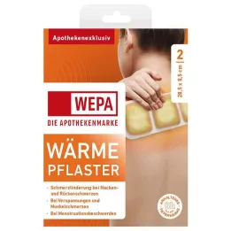 WÄRMEPFLASTER Nakke/ryg 8,5x28,5 cm WEPA, 2 stk