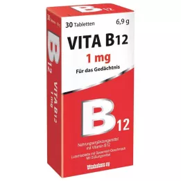 VITA B12 1 mg pastiller med mintsmag, 30 stk