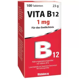 VITA B12 1 mg pastiller med mintsmag, 100 stk
