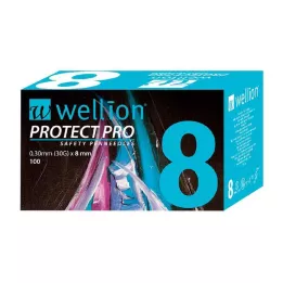 WELLION PROTECT PRO Sikkerhedspennåle 30 G 8 mm, 100 stk