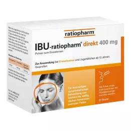 IBU-RATIOPHARM direkte 400 mg pulver til oral brug, 20 stk