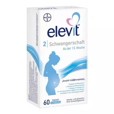 ELEVIT 2 graviditets bløde kapsler, 60 stk ELEVIT 2 graviditets bløde kapsler, 60 stk