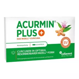 ACURMIN Plus The Micellar Gurkemeje Soft Capsules, 60 stk
