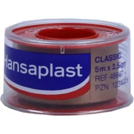HANSAPLAST Fixierpfl.Klassisk 2,5 cmx5 m skub, 1 stk