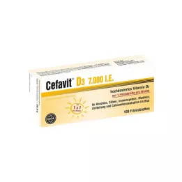 CEFAVIT D3 7.000 IE filmovertrukne tabletter, 100 stk