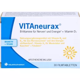 VITANEURAX B-vitaminer + D3 filmovertrukne tabletter, 30 stk