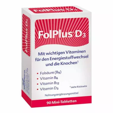 FOLPLUS+D3 tabletter, 90 stk