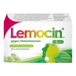 LEMOCIN mod ondt i halsen sugetabletter, 50 stk