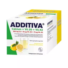 ADDITIVA Calcium+D3+K2 Granulat, 60 stk