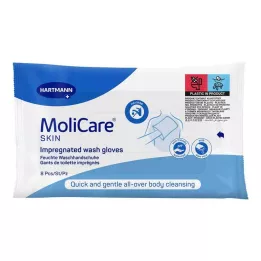 MOLICARE SKIN Vaskehandsker, 8 stk
