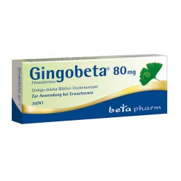 GINGOBETA 80 mg filmovertrukne tabletter, 30 stk
