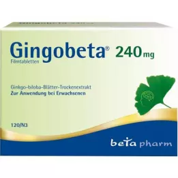 GINGOBETA 240 mg filmovertrukne tabletter, 120 stk