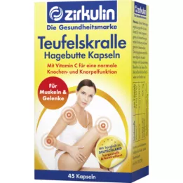 ZIRKULIN Devils Claw Hybenkapsler, 45 stk