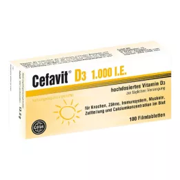CEFAVIT D3 1.000 IE filmovertrukne tabletter, 100 stk