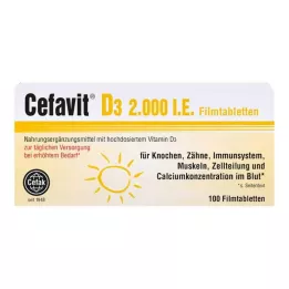 CEFAVIT D3 2.000 IE filmovertrukne tabletter, 100 stk