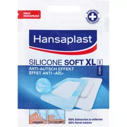 HANSAPLAST Silikone blød XL Strips 50x72 mm, 5 stk