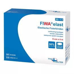 FIXIERBINDE elastik 6 cmx4 m cellofan, 1 stk