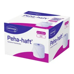Peha-Haft fikseringsbandage latexfri 6 cmx20 m, 8 stk