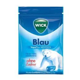 WICK BLAU Mentholbonbons uden sukkerpose, 72 g