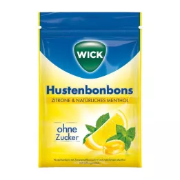 WICK Citron &amp; nat. Menthol Bonbons. Sukkerpose, 72 g