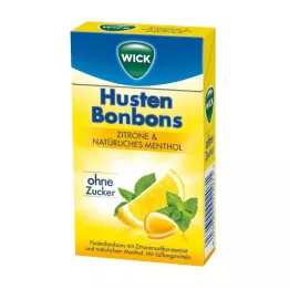 WICK Citron &amp; naturlig mentol slik uden sukker Clickbox, 46 g