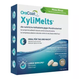ORACOAT XyliMelts klæbetabletter mild mint, 40 stk