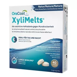ORACOAT XyliMelts klæbetabletter uden mynte, 40 stk