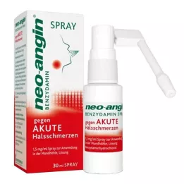 NEO-ANGIN Benzydamin akut ondt i halsen spray, 30 ml