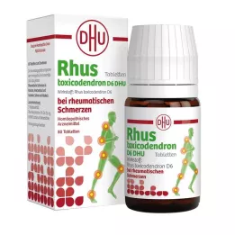 RHUS TOXICODENDRON D 6 tabletter mod gigtsmerter, 80 stk