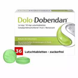 DOLO-DOBENDAN 1,4 mg/10 mg pastiller, 36 stk