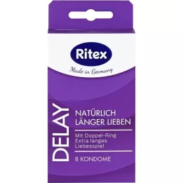 RITEX Delay kondomer, 8 stk