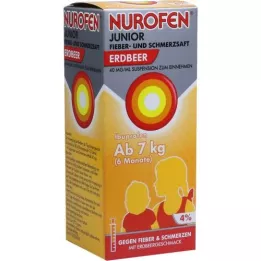 NUROFEN Junior feber og smerte juice jordbær 40 mg/ml, 150 ml