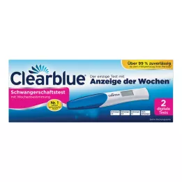 CLEARBLUE Graviditetstest med ugebestemmelse, 2 stk