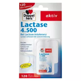 DOPPELHERZ Laktase 4.500 tabletter, 120 stk