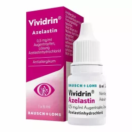 VIVIDRIN Azelastin 0,5 mg/ml øjendråber, 6 ml