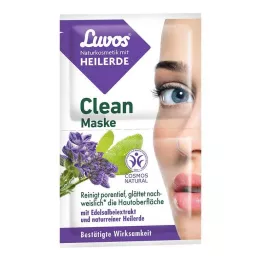 LUVOS Healing Clay Clean Mask Natural Cosmetics, 2X7,5 ml