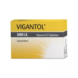 VIGANTOL 500 I.E. Vitamin D3 tabletter, 50 stk